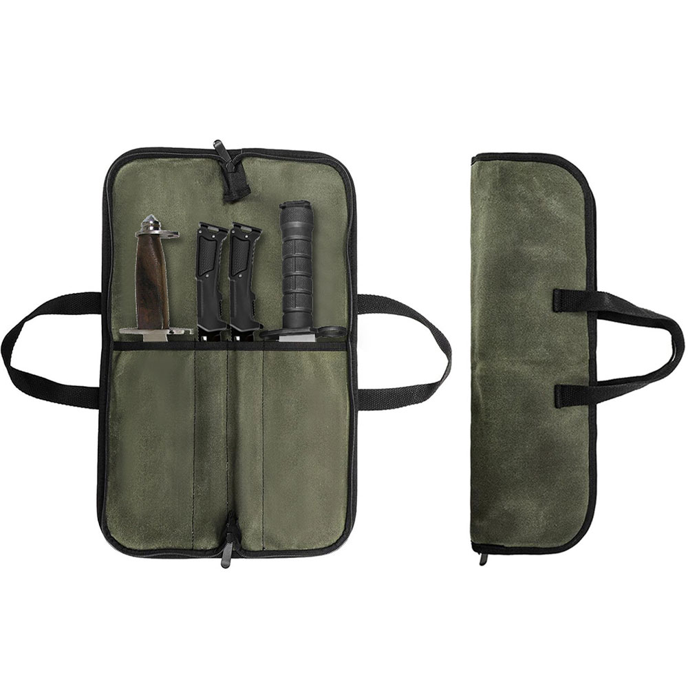 Camping Cooking Utensil Bag - Borsa Porta Coltelli in Tela Cerata
