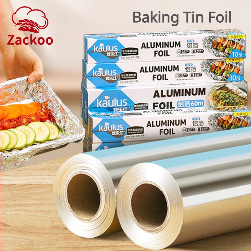 Aluminum Foil Heavy Duty - Zackoo 10/20/40M Foglio di Alluminio per