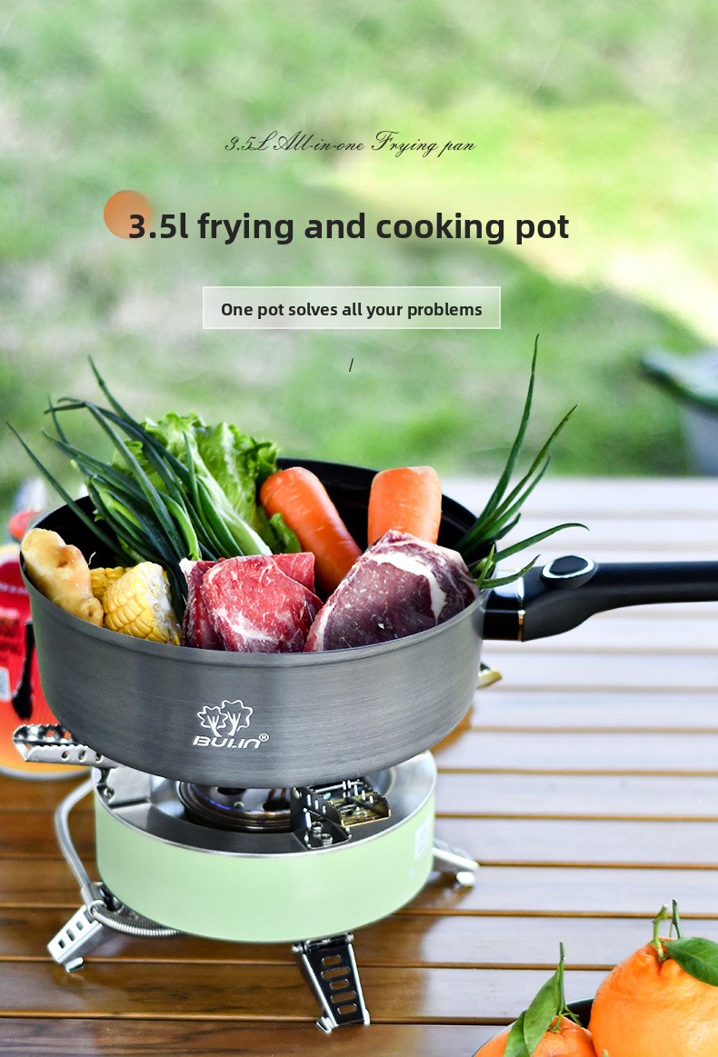 Camping Cooking Wok - Padella antiaderente Bulin 2026 per esterni,