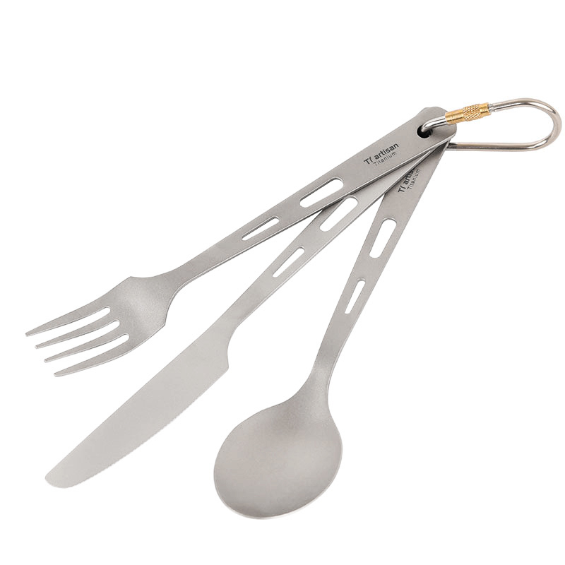 Camping Cooking And Eating Set - Tiartisan 3 pezzi Kit di pentole