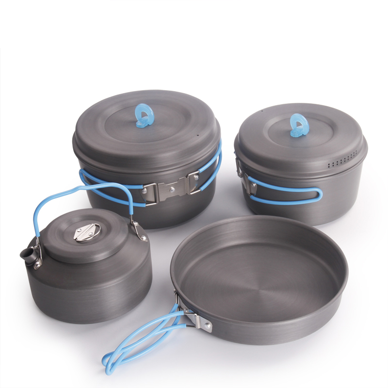 Camping Cooking Equipment Bag - Set di pentole da campeggio all'aperto
