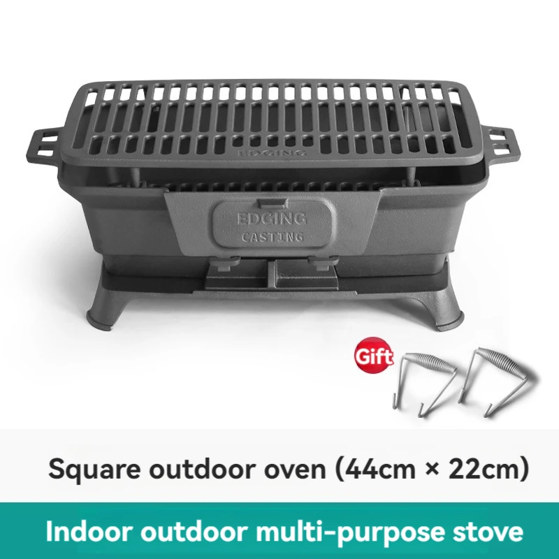 Camping Cooking Ovens - Fornello a carbone non rivestito, forno