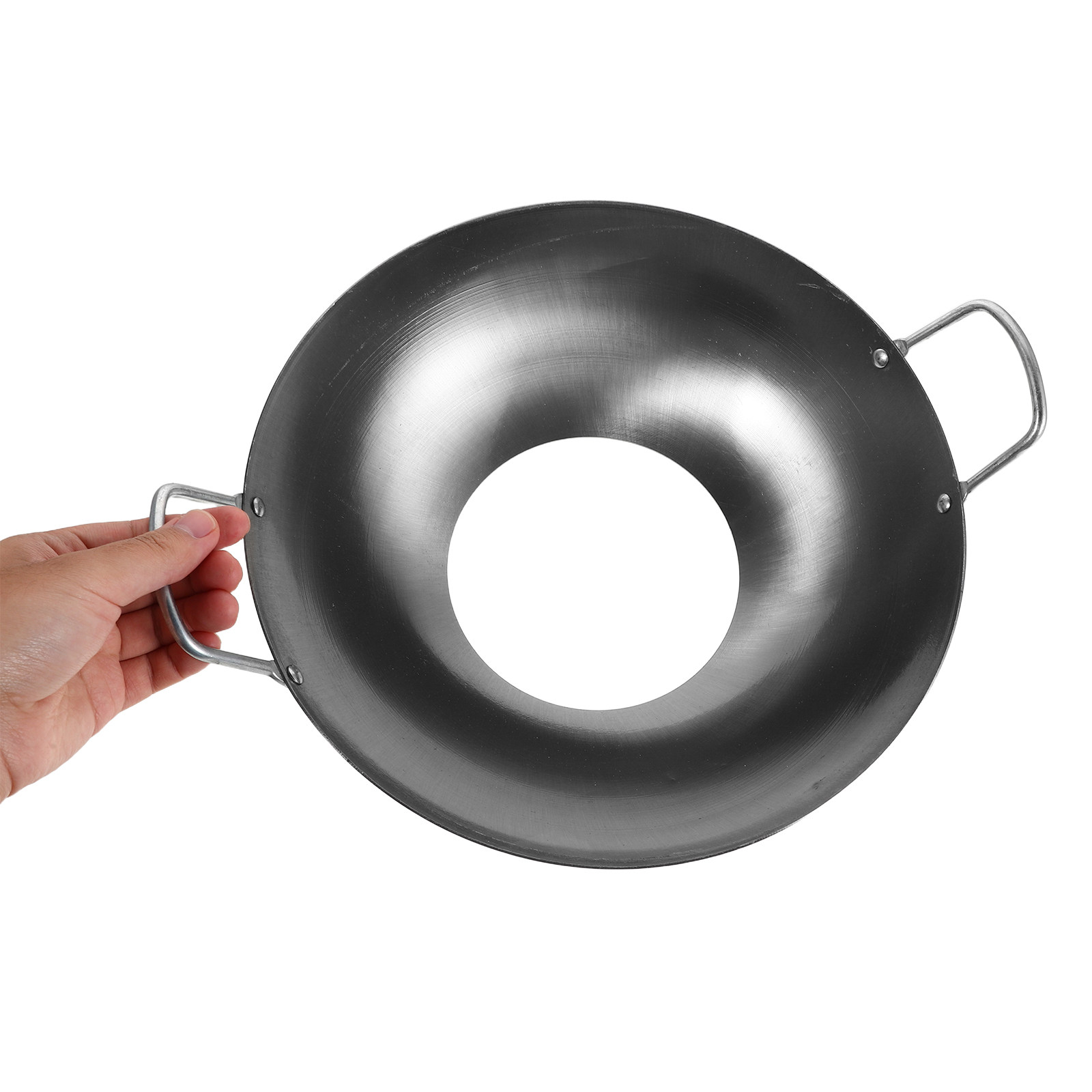 Camping Cooking Wok - Supporto per Wok in Ferro Antiscivolo