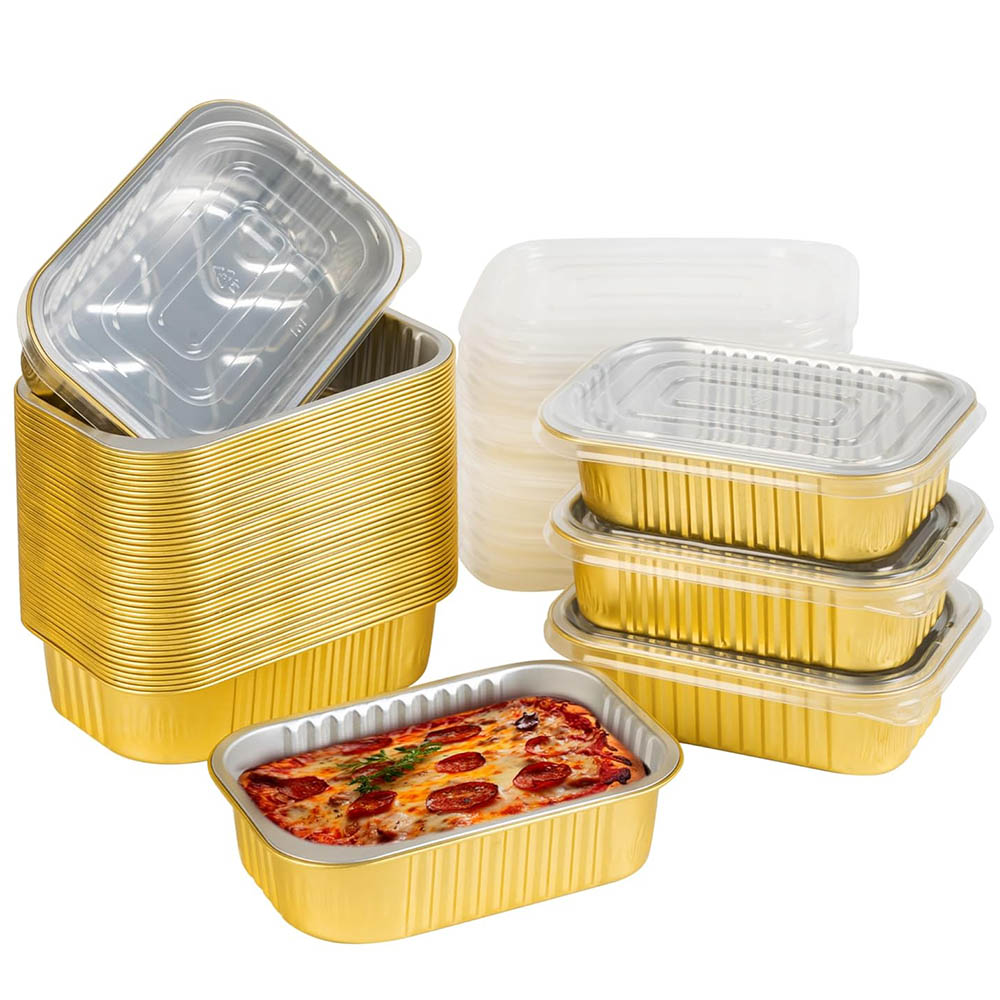 Aluminum Foil Heavy Duty - Piccoli contenitori in alluminio con coperchi