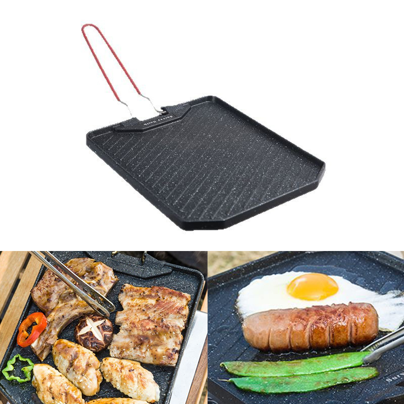 Camping Cooking Wok - Padella per barbecue da campeggio all'aperto