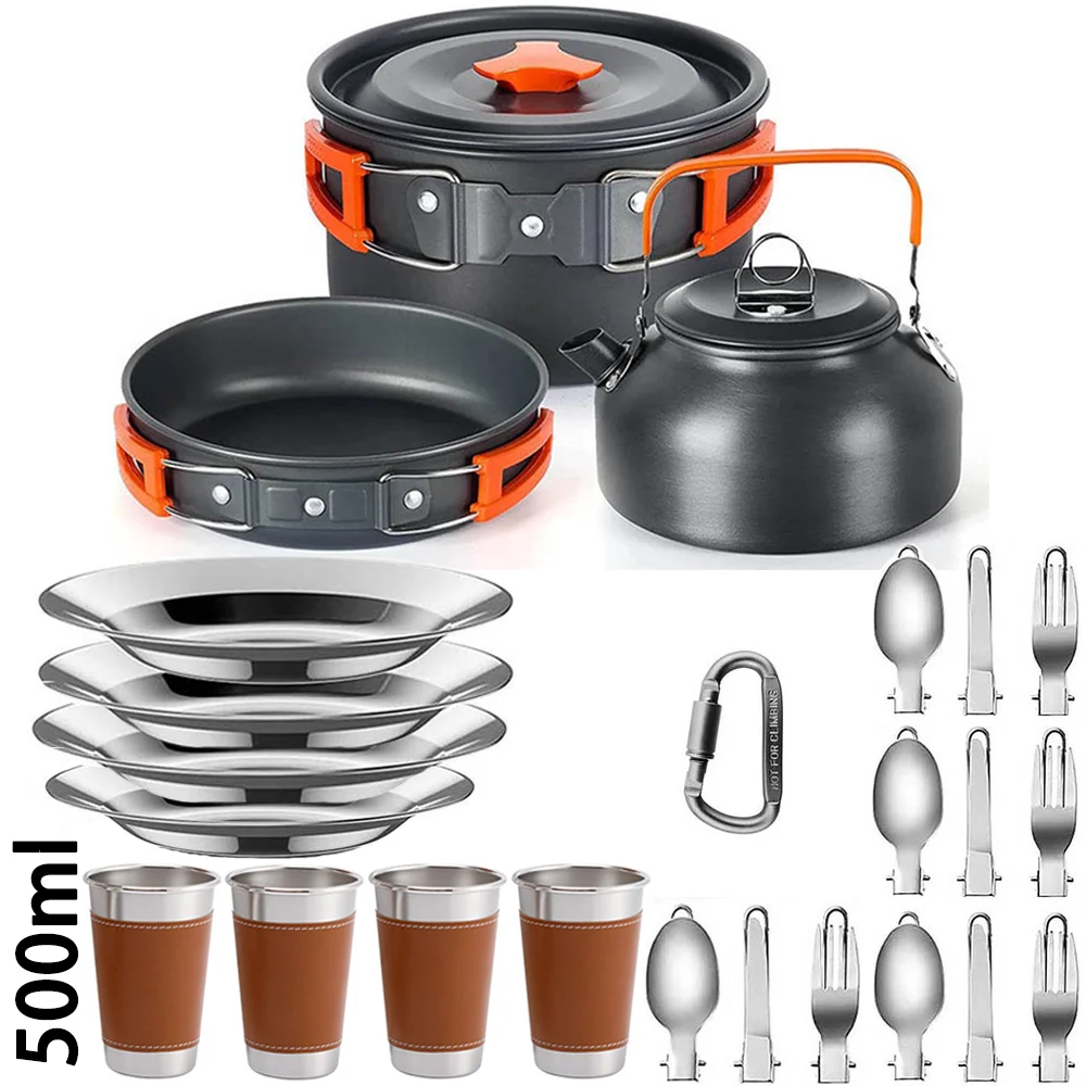 Set da cucina per campeggio al - Nesting Camping Cooking Set recensione e prezzo