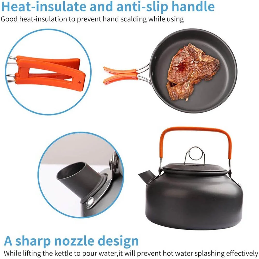 Set da cucina per campeggio al - Nesting Camping Cooking Set recensione e prezzo