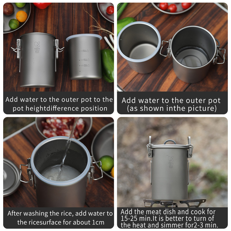 KEITH Pentola per riso in tita - Camping Cooking Tin recensione e prezzo