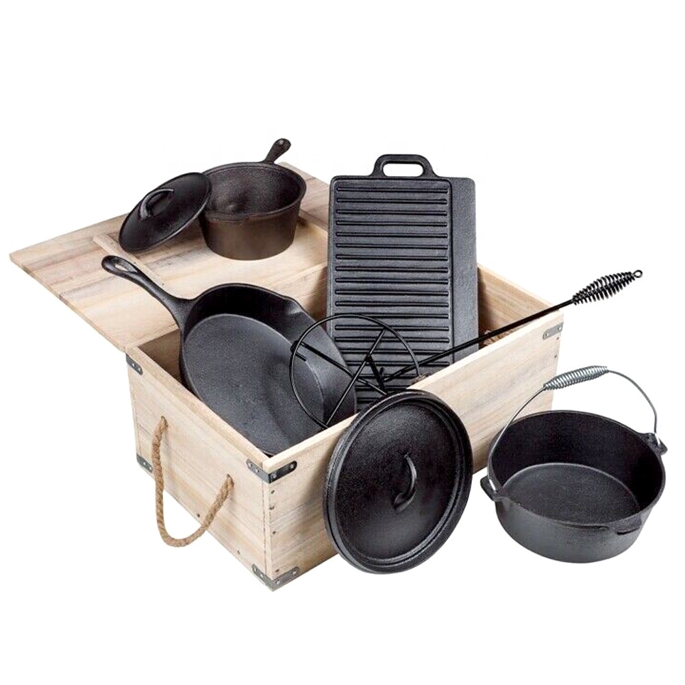 Set da 7 pezzi per barbecue pr - Camping Cooking Dutch Oven recensione e prezzo