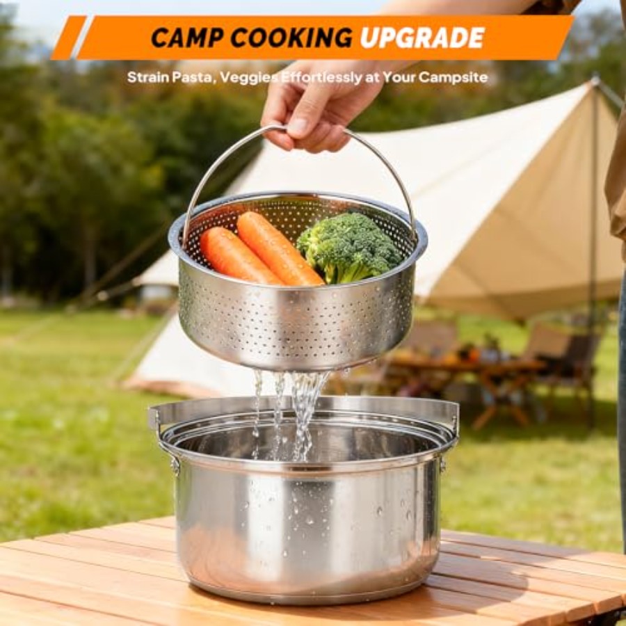 Set di pentole da campeggio, k - Nesting Camping Cooking Set recensione e prezzo