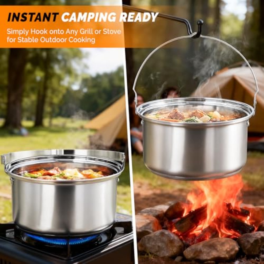 Set di pentole da campeggio, k - Nesting Camping Cooking Set recensione e prezzo