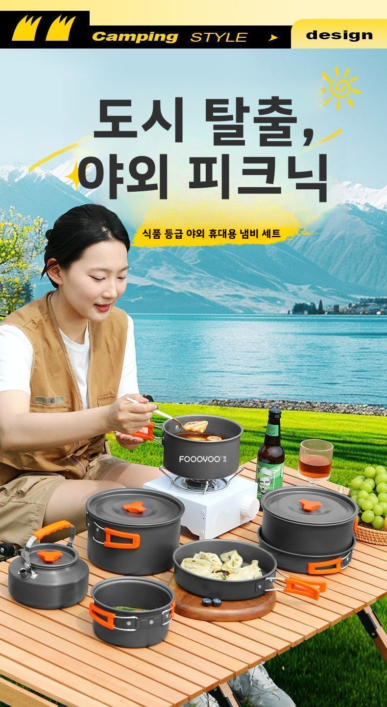 Set di Pentole da Campeggio Po - Nesting Camping Cooking Set recensione e prezzo