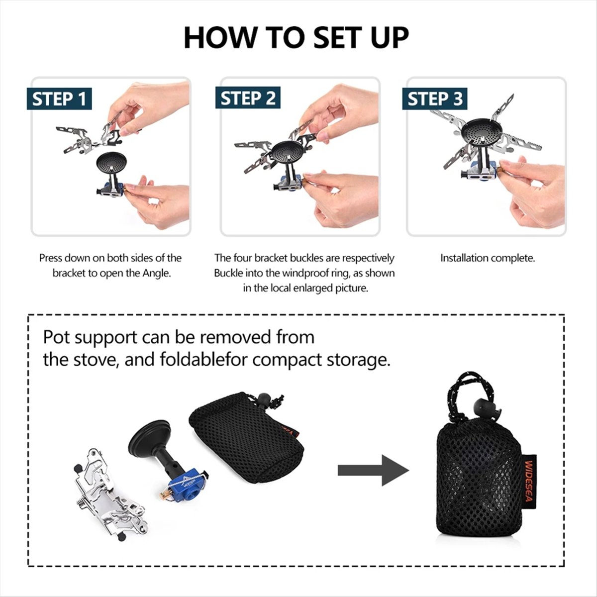 ABJV Bruciatore a gas da campe - Camping Cooking Light recensione e prezzo