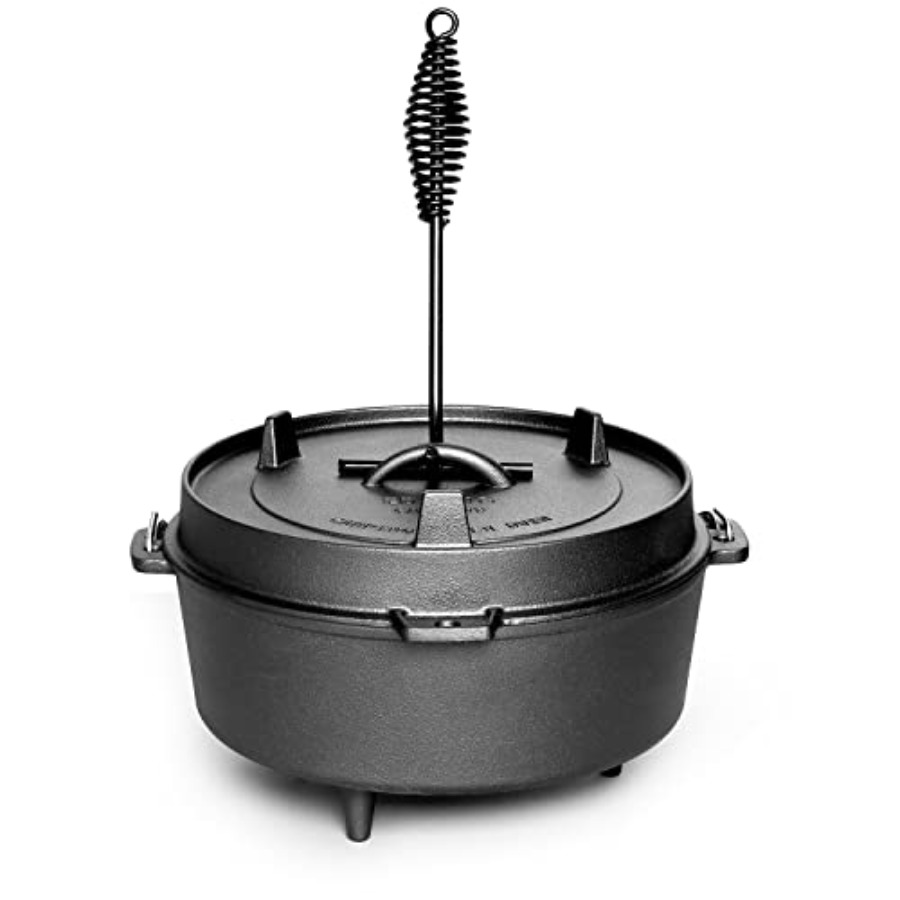 Pentola in Ghisa Pretrattata c - Camping Cooking Dutch Oven recensione e prezzo