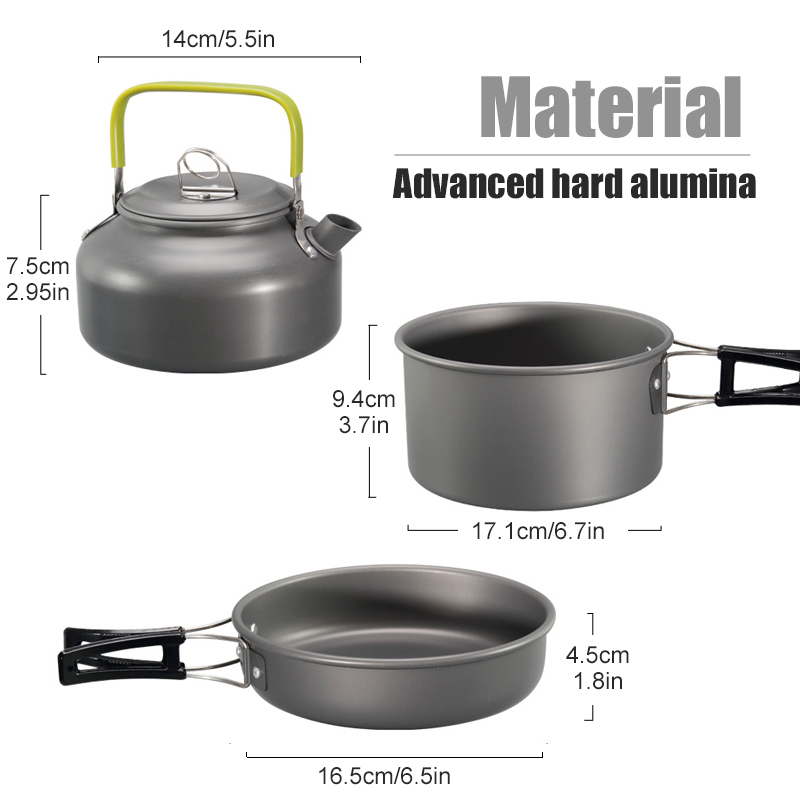 WESTTUNE Kit di pentole da cam - Camping Cooking Tin recensione e prezzo