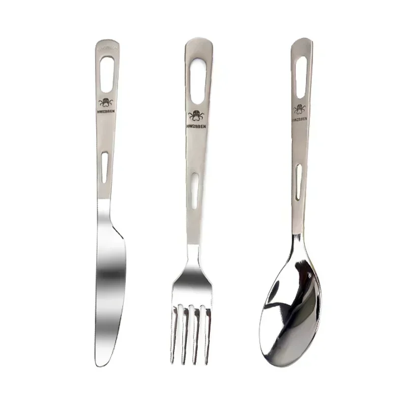 HWZBBEN Titanium Fork Spoon Kn - Camping Cooking And Cutlery Set recensione e prezzo