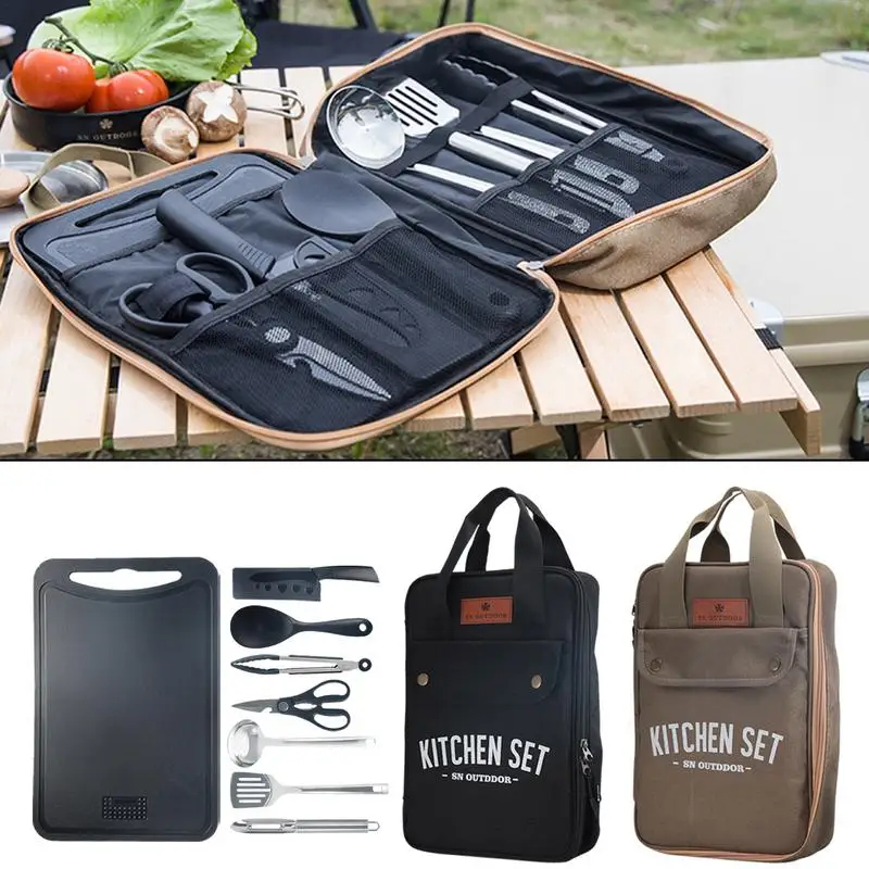 Set da 8 Pezzi per Cucina da C - Camping Cooking And Cutlery Set recensione e prezzo