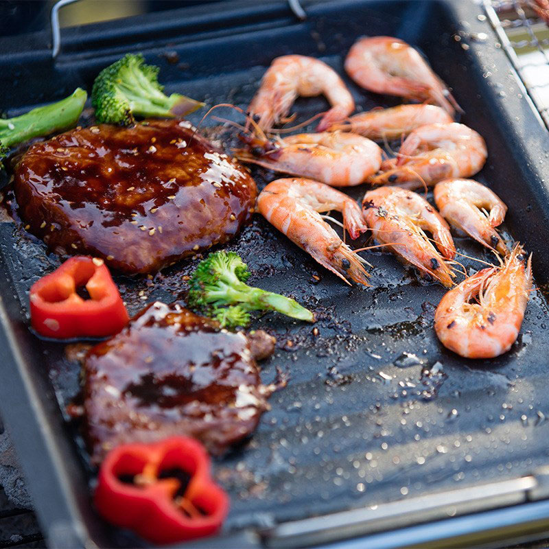 Padella per grigliare quadrata - Camping Cooking Wok recensione e prezzo