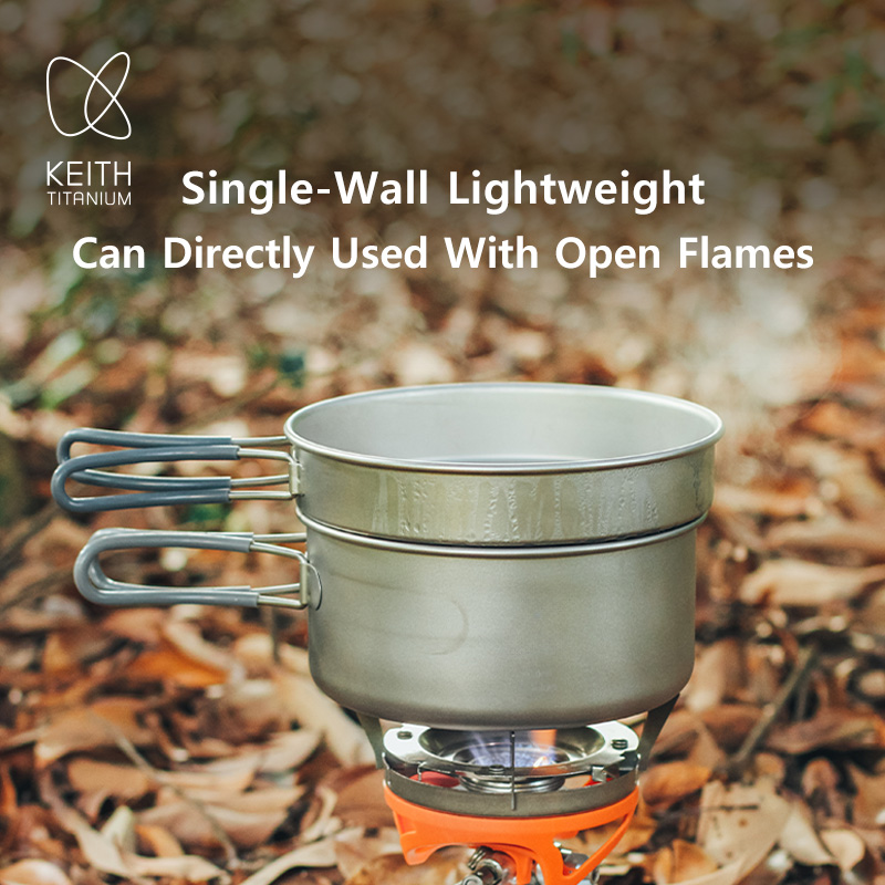 Keith Set di Pentole in Titani - Nesting Camping Cooking Set recensione e prezzo