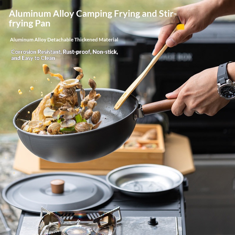 Wok da esterno in lega di allu - Camping Cooking Wok recensione e prezzo