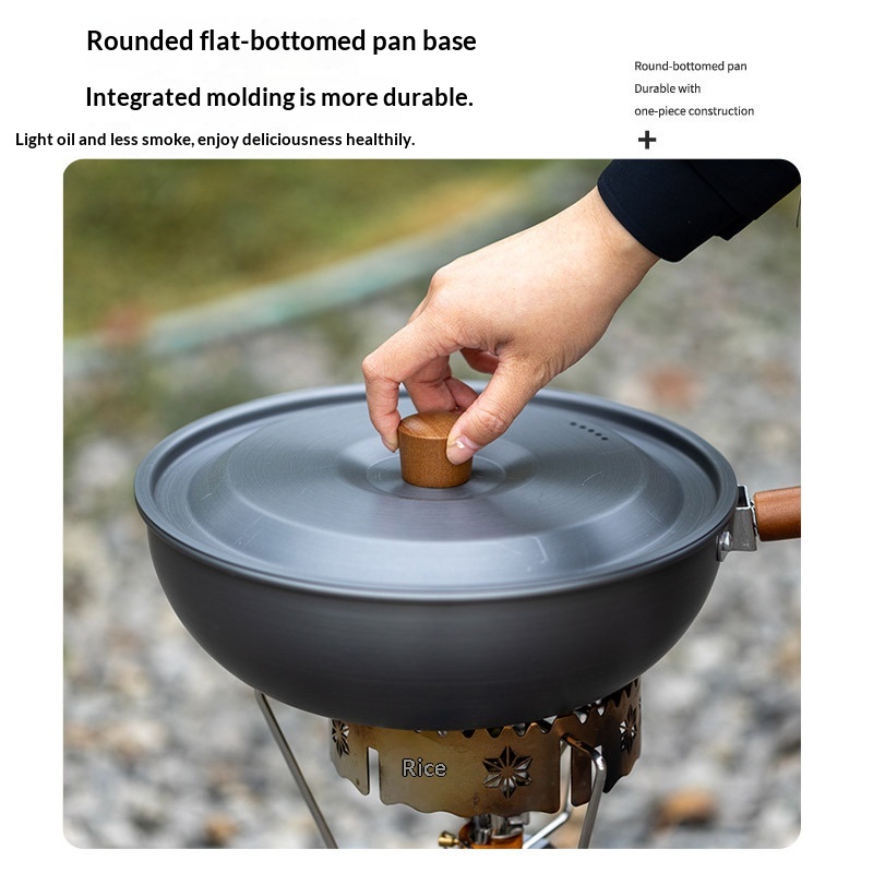Wok da esterno in lega di allu - Camping Cooking Wok recensione e prezzo