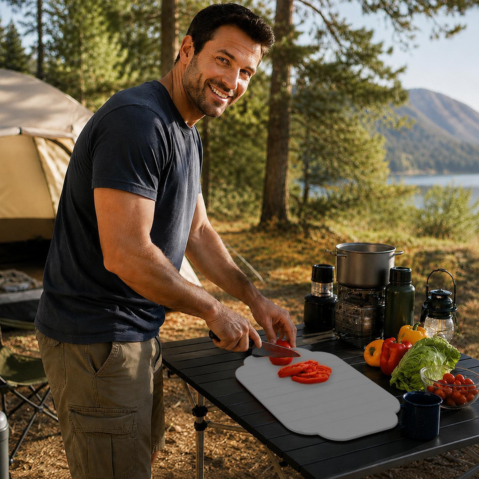 Tagliere in silicone pieghevol - Camp Cutting Board recensione e prezzo
