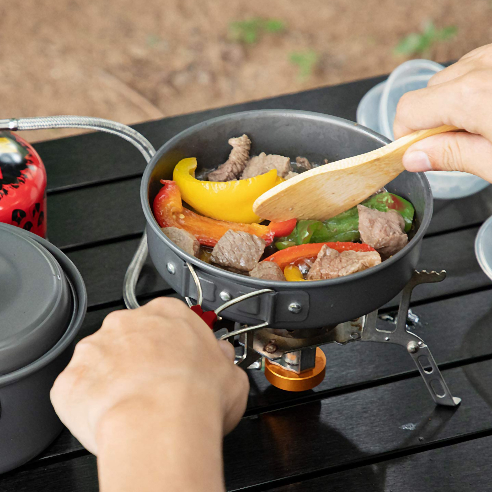 Set di Pentole da Campeggio in - Camping Cooking Essentials Kit recensione e prezzo
