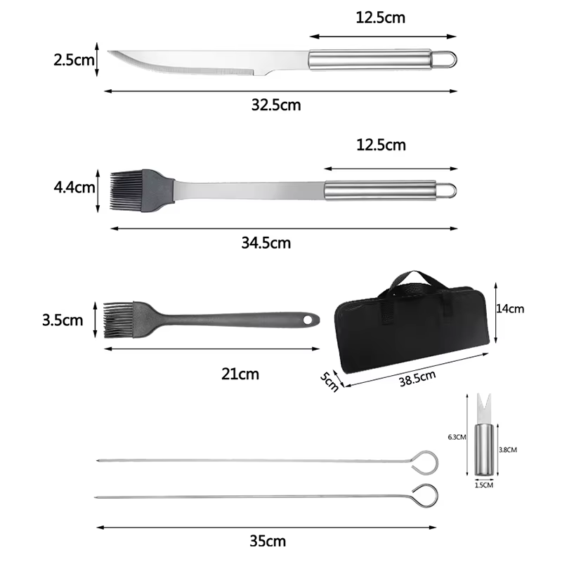 Set di Utensili per Barbecue i - Camping Cooking Utensil Bag recensione e prezzo