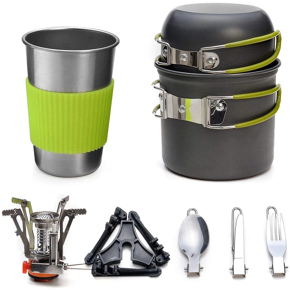 Kit di pentole da campeggio co - Camping Cooking Utensil Bag recensione e prezzo