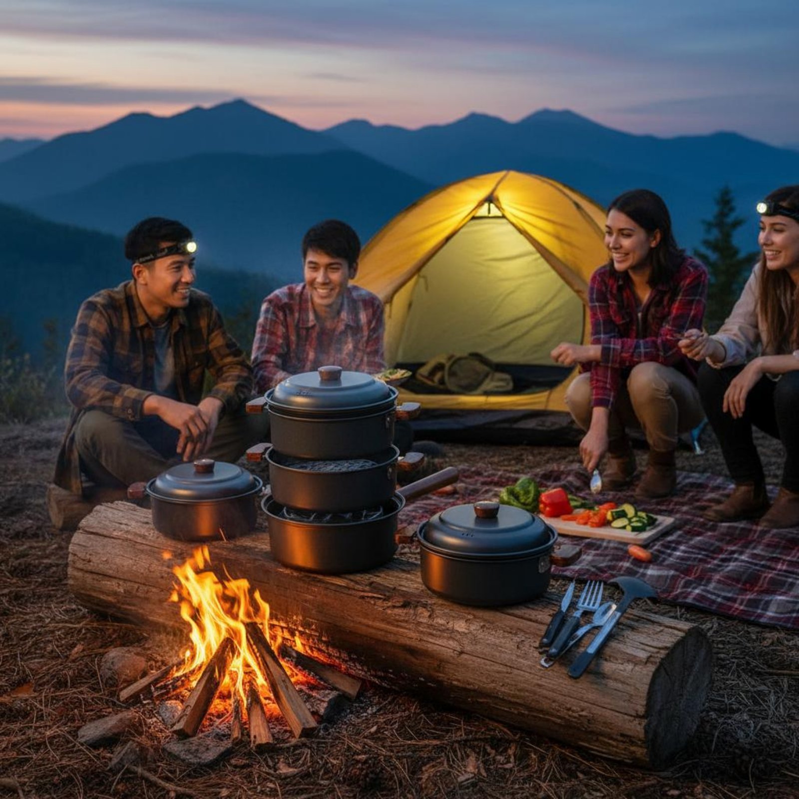 Pentola da campeggio da 3L, le - Nesting Camping Cooking Set recensione e prezzo